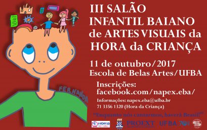 Inscrições abertas para o III Salão Infantil Baiano de Artes Visuais