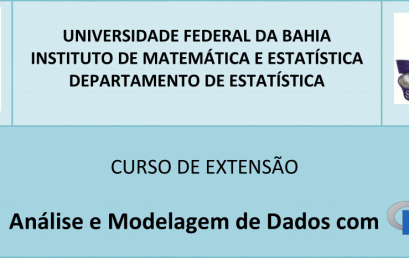Departamento de Estatística do IME|UFBA oferece curso “análise e modelagem de dados com R”