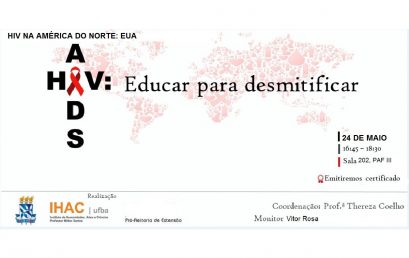 Próximo encontro “HIV/AIDS: Educar para desmistificar” acontece no dia 24 de maio