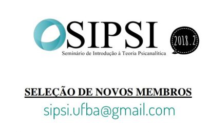 SIPSI seleciona novos membros para o semestre 2018.2