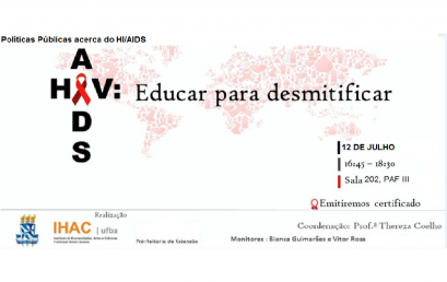 Próximo encontro “HIV/AIDS: Educar para desmistificar” acontece no dia 12 de julho
