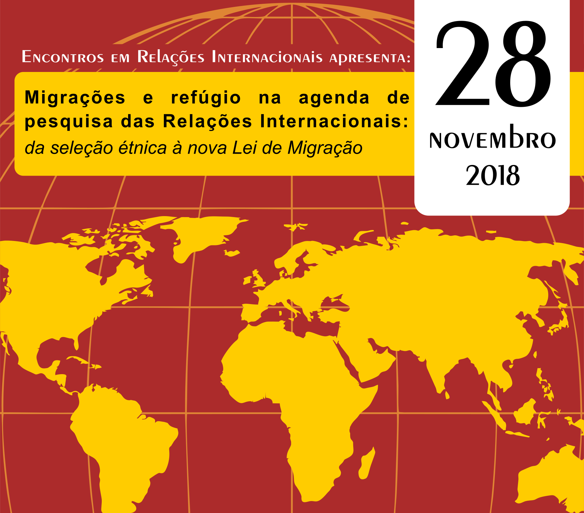 Próxima edição dos “Encontros em Relações Internacionais” discute migrações e refúgio na agenda de pesquisa das RI