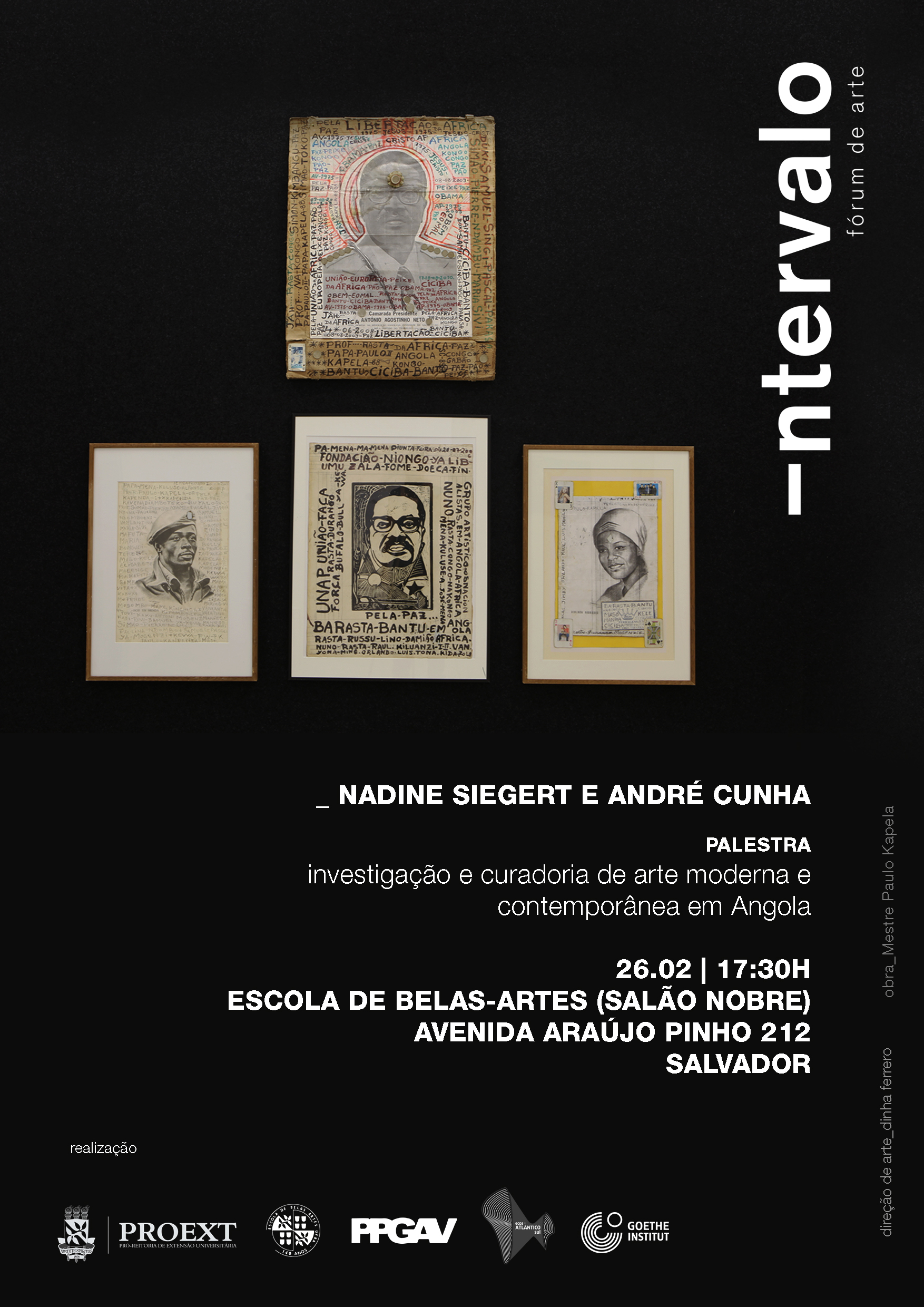 Fórum de Arte INTERVALO promove palestra sobre investigação e curadoria em Angola