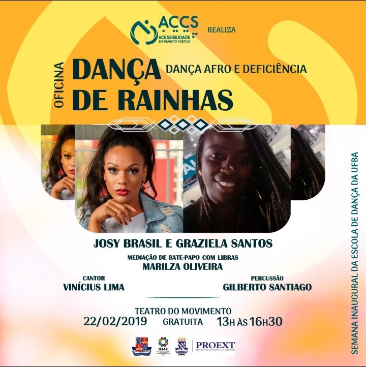 ACCS “Acessibilidade em Trânsito Poético” promove oficina voltada para experiência da pessoa com deficiência na Dança Afro