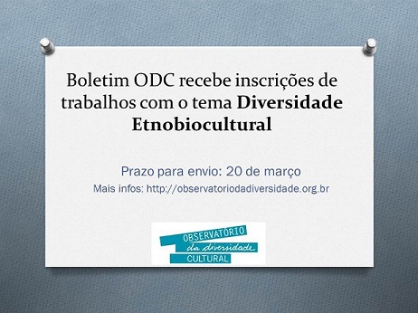 Boletim ODC recebe inscrições de trabalhos com o tema Diversidade Etnobiocultural
