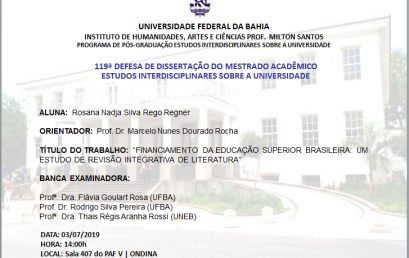 Dissertação: “FINANCIAMENTO DA EDUCAÇÃO SUPERIOR BRASILEIRA: UM ESTUDO DE REVISÃO INTEGRATIVA DE LITERATURA”