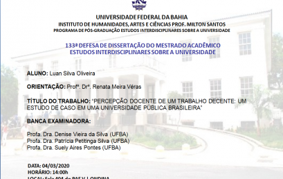 Percepção docente de um trabalho decente: um estudo de caso em uma universidade pública brasileira