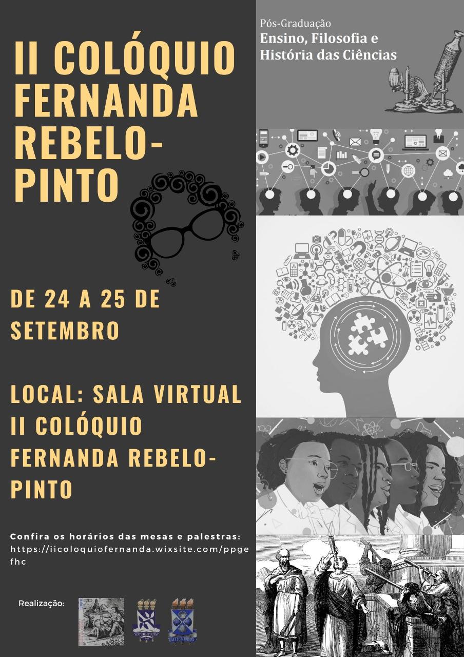II Colóquio Fernanda Rebelo-Pinto acontece nos dias 24 e 25 de setembro