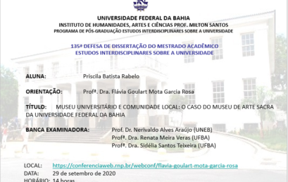 Museu universitário e comunidade local: o caso do Museu de Arte Sacra da Universidade Federal da Bahia