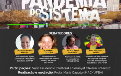 IHAC Digital ao vivo – 22/10 | 17h – Debate sobre o documentário “Pandemia do Sistema”