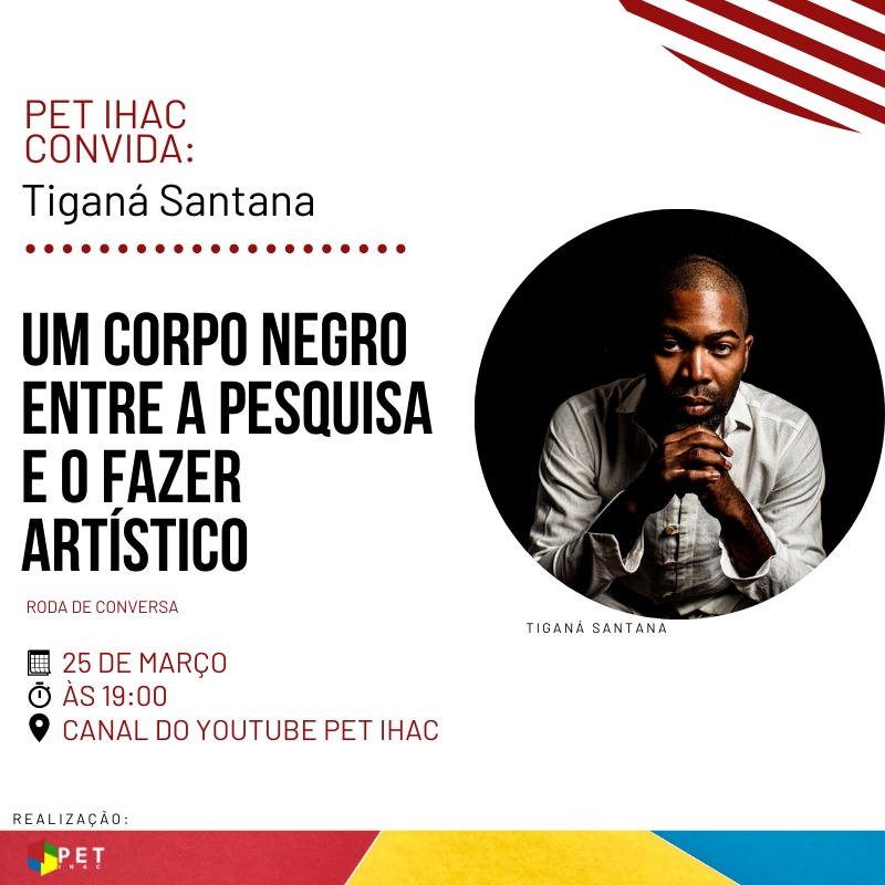 PET IHAC realiza roda de conversa com professor, filósofo e músico Tiganá Santana