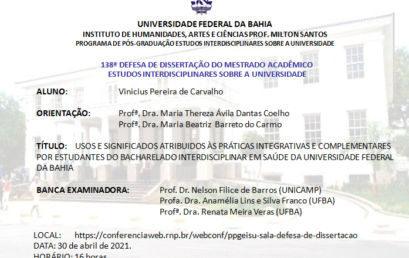 Usos e significados atribuídos às práticas integrativas e complementares por estudantes do Bacharelado Interdisciplinar em Saúde da Universidade Federal da Bahia