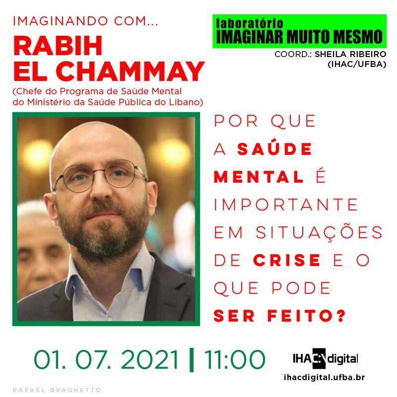 “IMAGINANDO COM…” recebe Dr. Rabih El Chammay em transmissão ao vivo no IHAC Digital