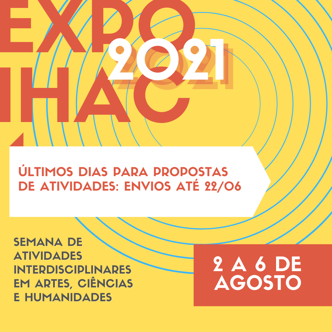 Últimos dias para envios de propostas de atividades para EXPO IHAC 2021