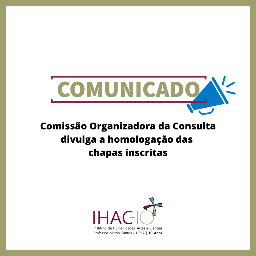 Direção IHAC (2021-2025): Comissão Organizadora da Consulta divulga a homologação das chapas inscritas