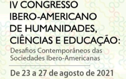Egressa e docente do PPGEISU apresentam artigo no IV Congresso Ibero-Americano de Humanidades, Ciências e Educação