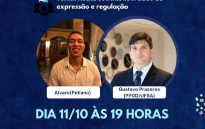 PET IHAC convida Gustavo Prazeres para conversa sobre redes sociais, liberdade de expressão e regulação