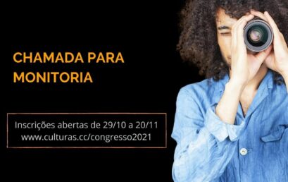 VII Congresso Internacional sobre Culturas recebe inscrições para monitores até 10/nov