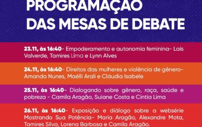 Evento estudantil “I Webinário Mulheres Potentes: Diálogos e Narrativas que Empoderam” acontece de 23 a 26/11