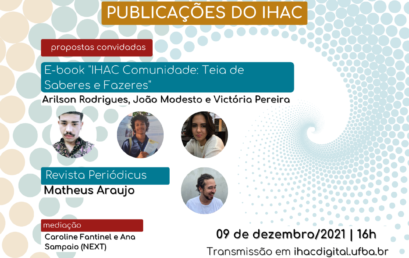 Publicações do IHAC será o tema do último Conexões do ano