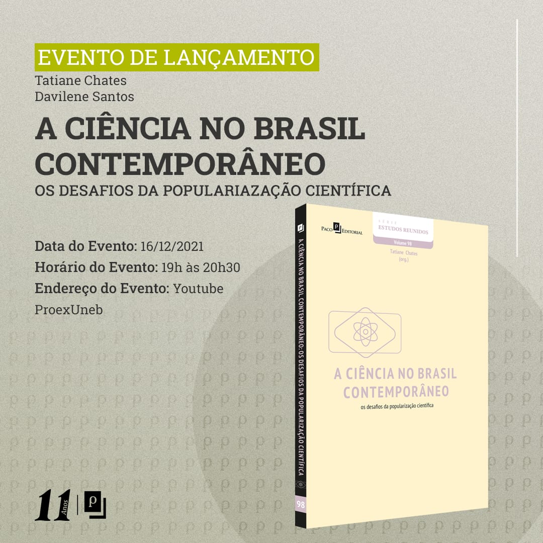 Egressa do PPGEISU e docente do Programa publicam capítulo em livro sobre popularização científica no Brasil