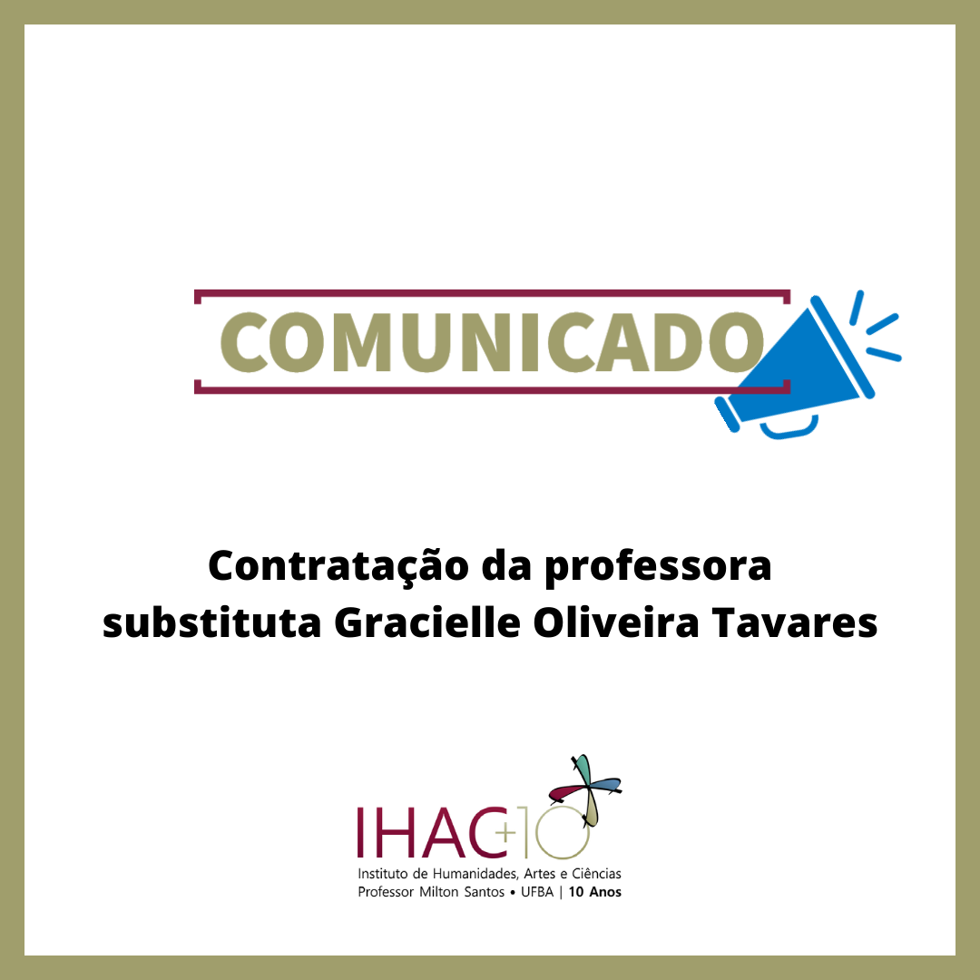 Contratação da professora substituta Gracielle Oliveira Tavares