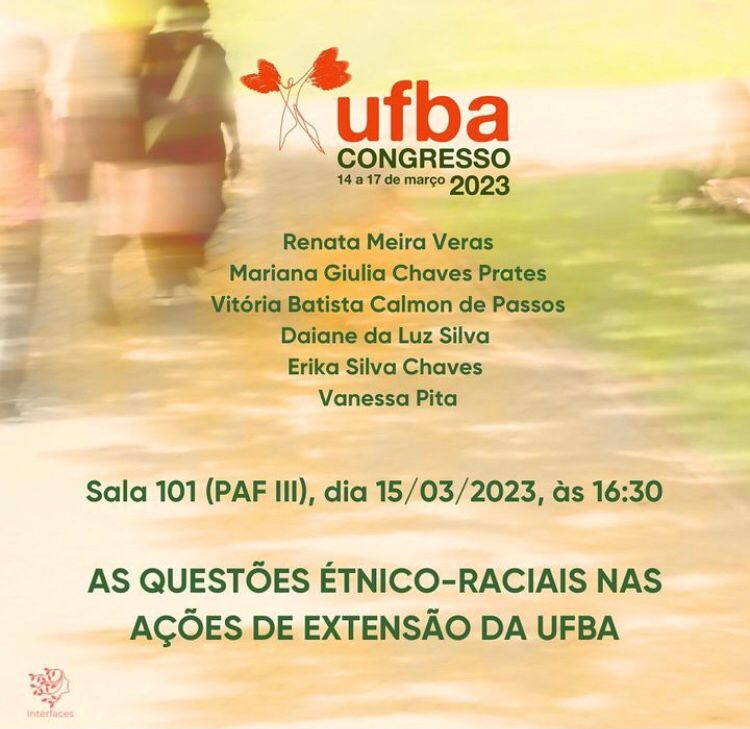 #CongressoUFBA2023 | As Questões Étnico-Raciais nas Ações de Extensão da UFBA