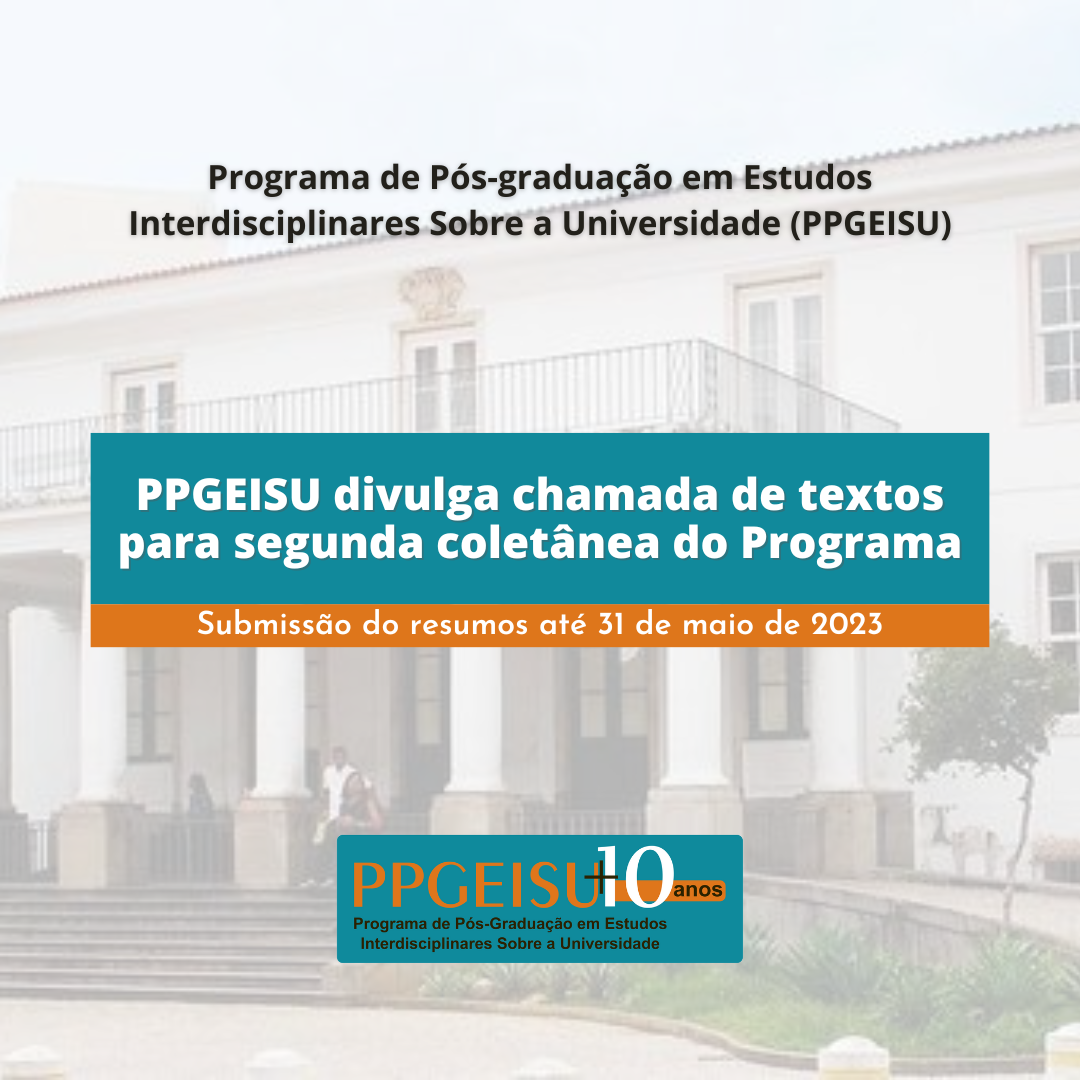 PPGEISU divulga chamada de textos para segunda coletânea do Programa