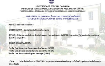 O Bacharelado Interdisciplinar em Humanidades da UFBA: Inovação, Formação Intercultural e Justiça Cognitiva