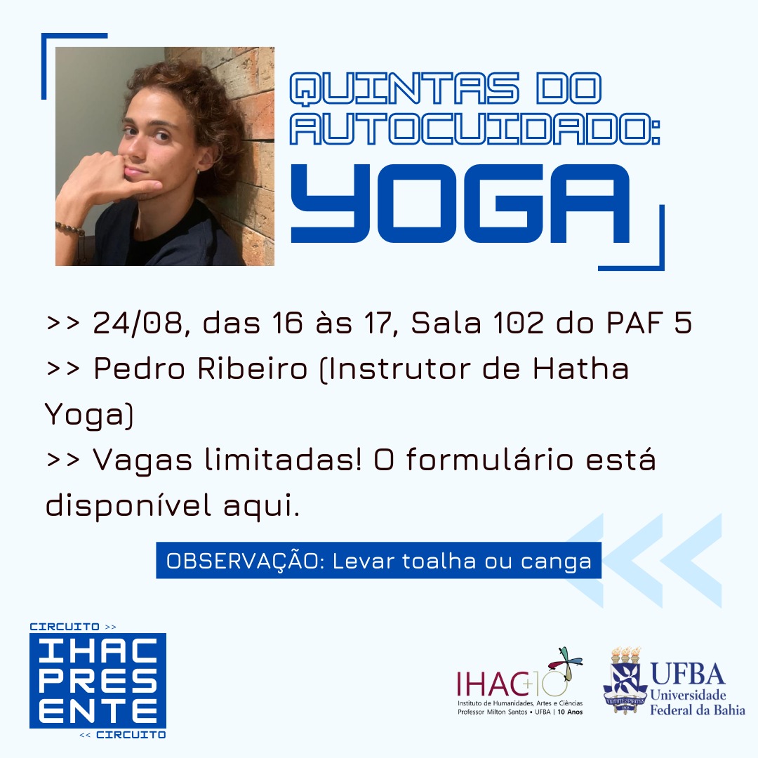 Abertas as inscrições para Aula de Yoga no IHAC