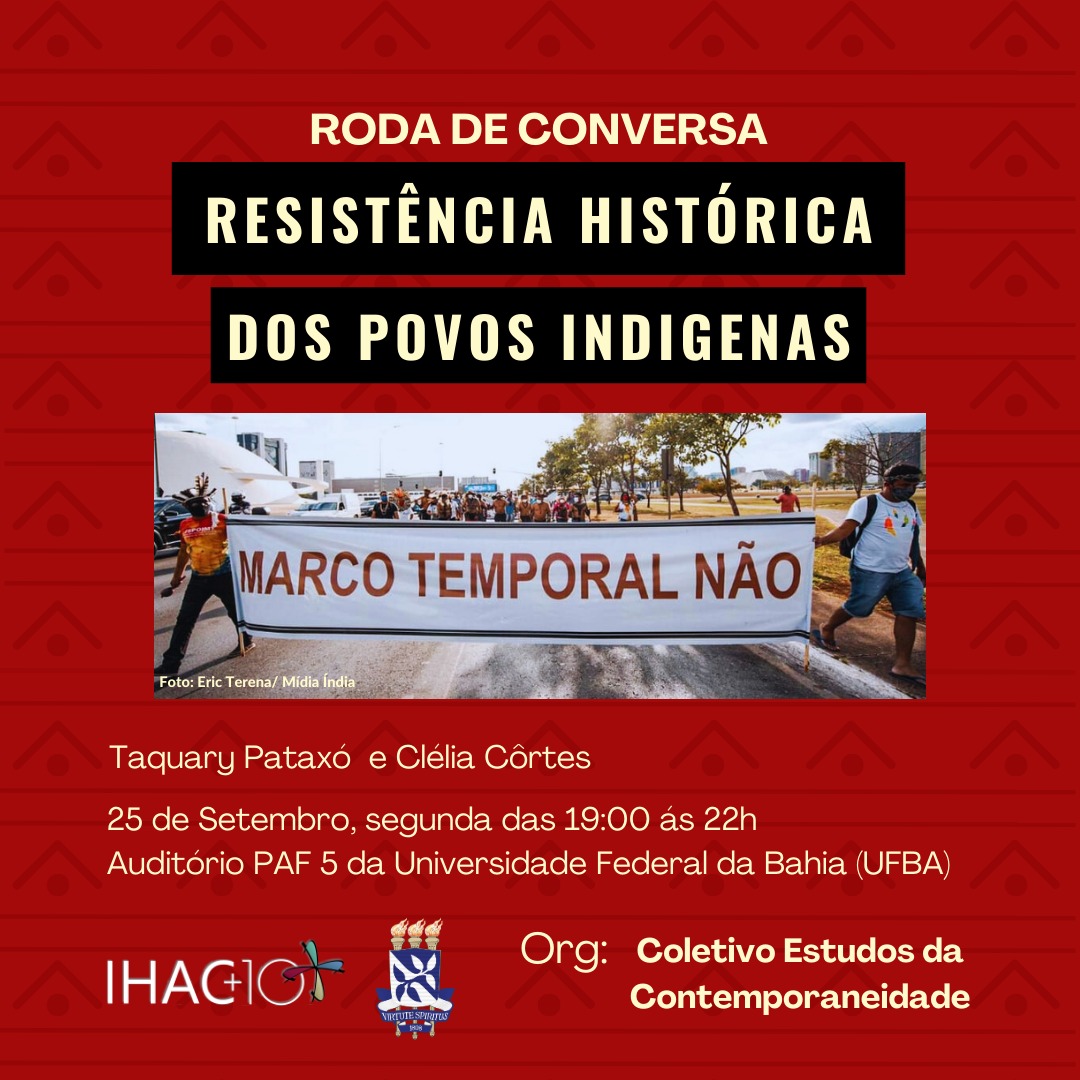 Coletivo Estudos da Contemporaneidade organiza roda de conversa sobre “Resistência Histórica dos Povos Indígenas”