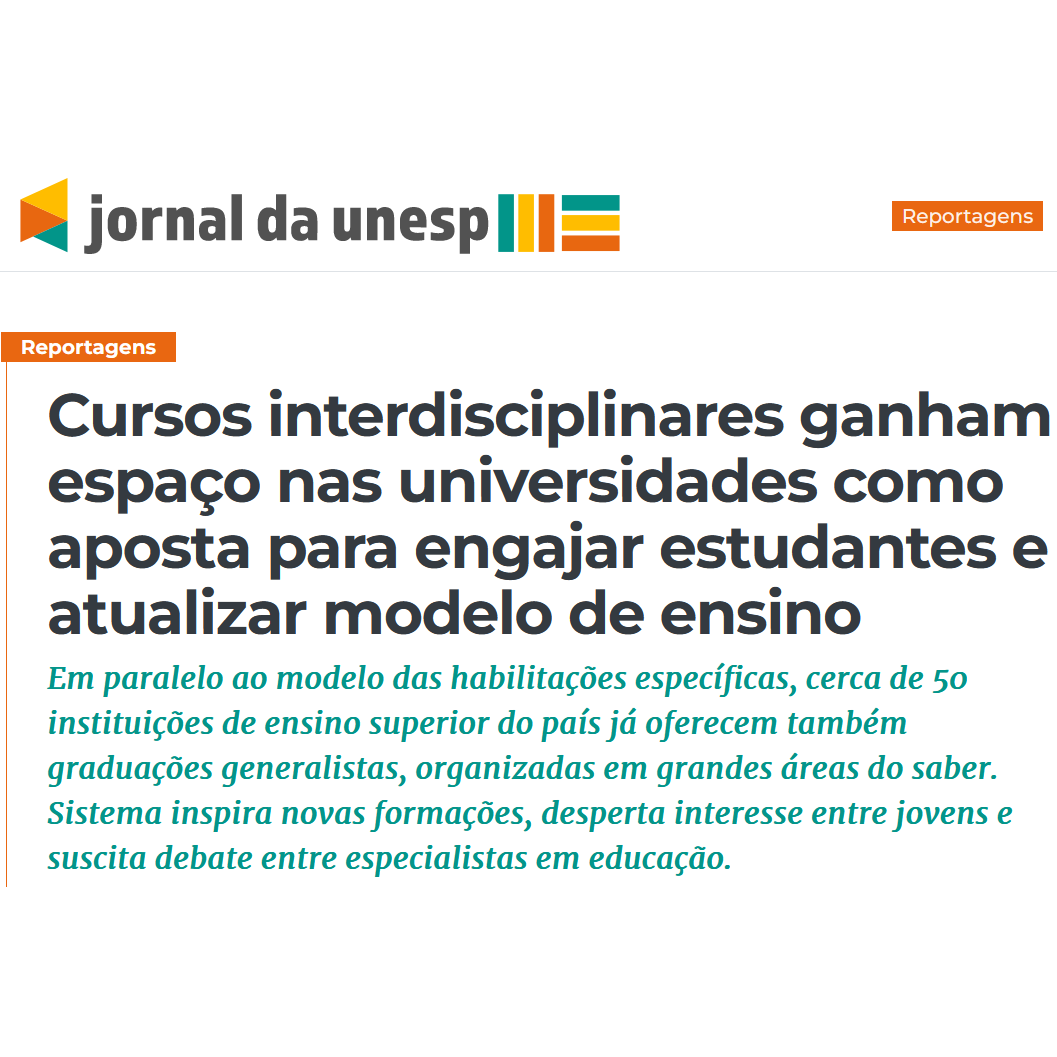 Professora Renata Veras fala sobre cursos interdisciplinares no Jornal da Unesp