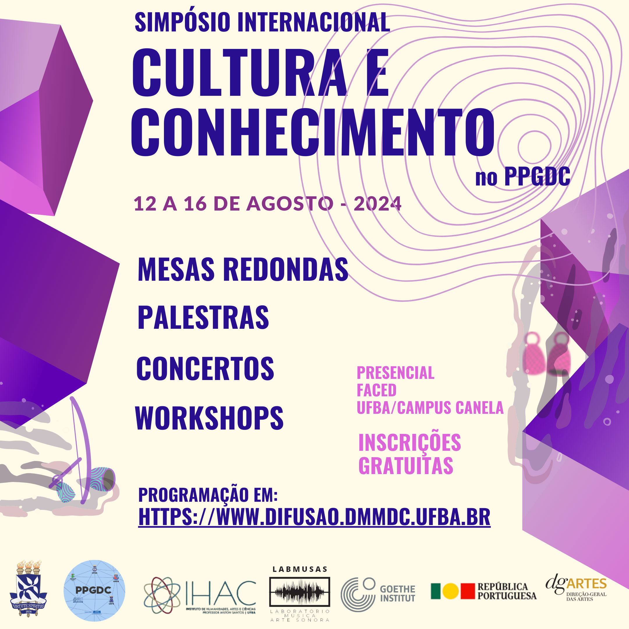 IHAC promove “I Simpósio Internacional Cultura e Conhecimento” no PPGDC