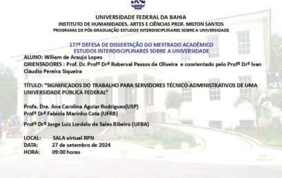 SIGNIFICADOS DO TRABALHO PARA SERVIDORES TÉCNICO-ADMINISTRATIVOS DE UMA UNIVERSIDADE PÚBLICA FEDERAL