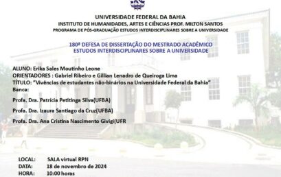 Vivências de estudantes não-binários na Universidade Federal da Bahia