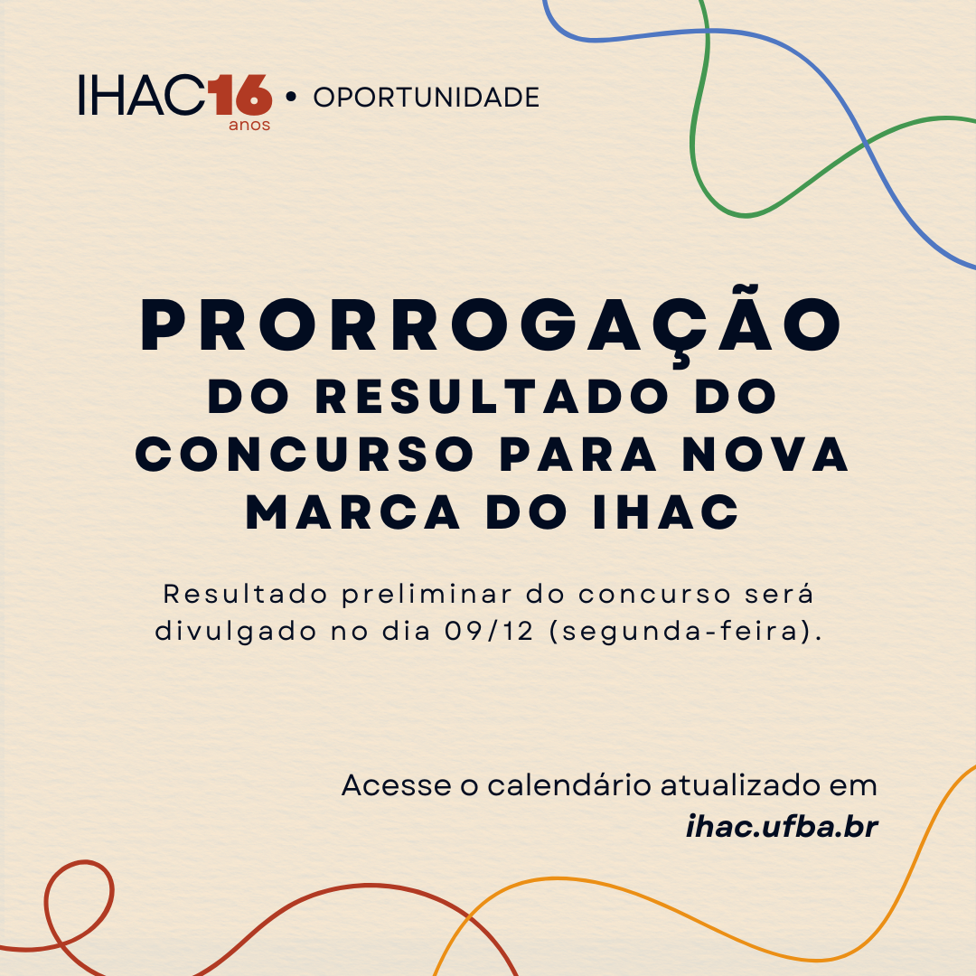 Prorrogação: Resultado Preliminar do Concurso da Nova Marca do IHAC