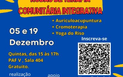 Próxima edição da Roda de Terapia Comunitária Integrativa acontece no dia 5 de dezembro