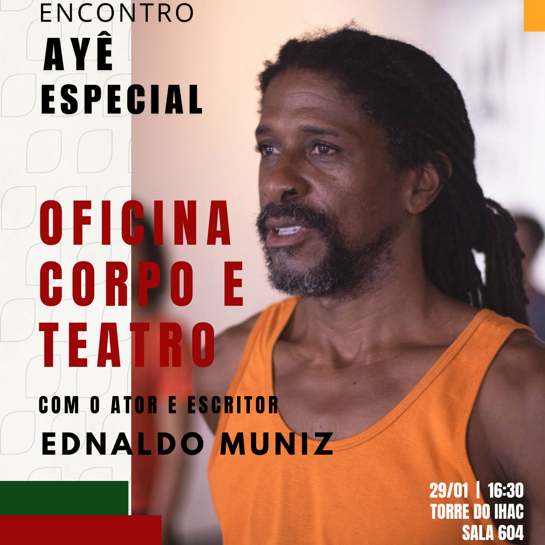 Ednaldo Muniz leva oficina “Corpo e Teatro” ao Espaço Ayê na próxima quarta-feira (29)