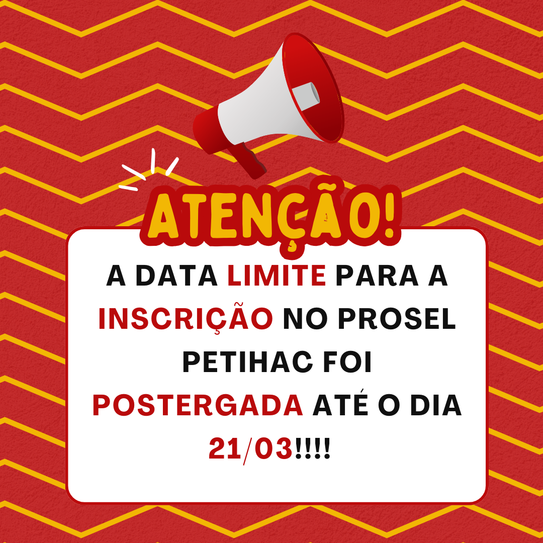 PET IHAC prorroga inscrições para seleção de novos membros no primeiro semestre de 2025