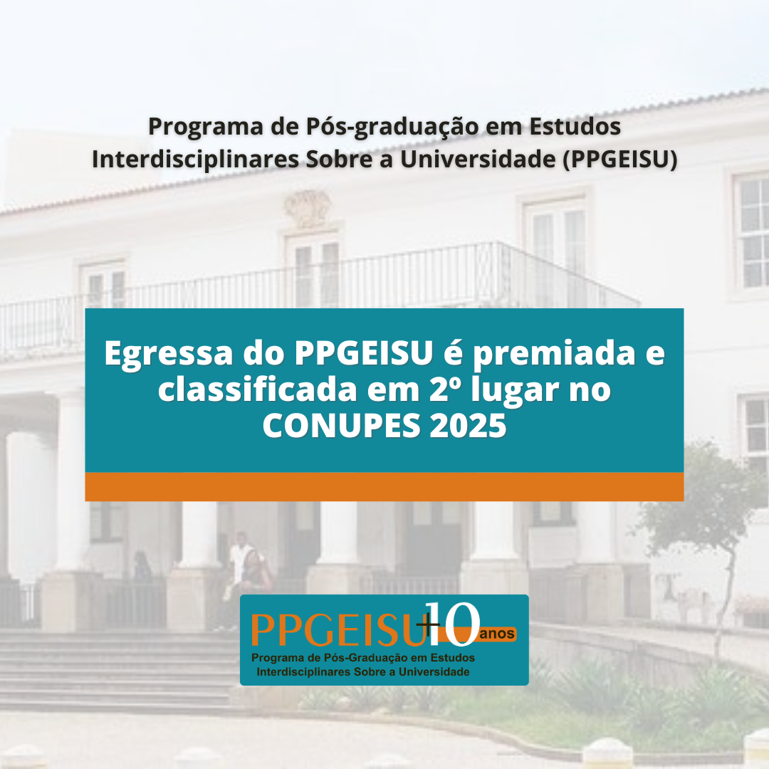 Egressa do PPGEISU é premiada e classificada em 2º lugar no CONUPES 2025