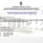 A AMBIENTALIZAÇÃO CURRICULAR EM CURSOS DE LICENCIATURA E BACHARELADO EM CIÊNCIAS BIOLÓGICAS DA UNIVERSIDADE FEDERAL DA BAHIA