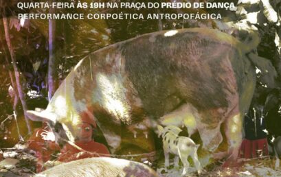 Turma do componente Ação Artística I realiza Performance Corpoética Antropofágica como atividade de encerramento de 2025.1