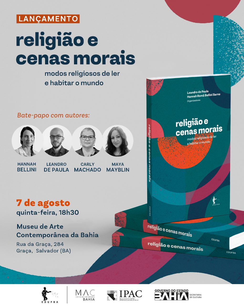 Grupo de pesquisa do IHAC lança livro sobre religião e moralidades