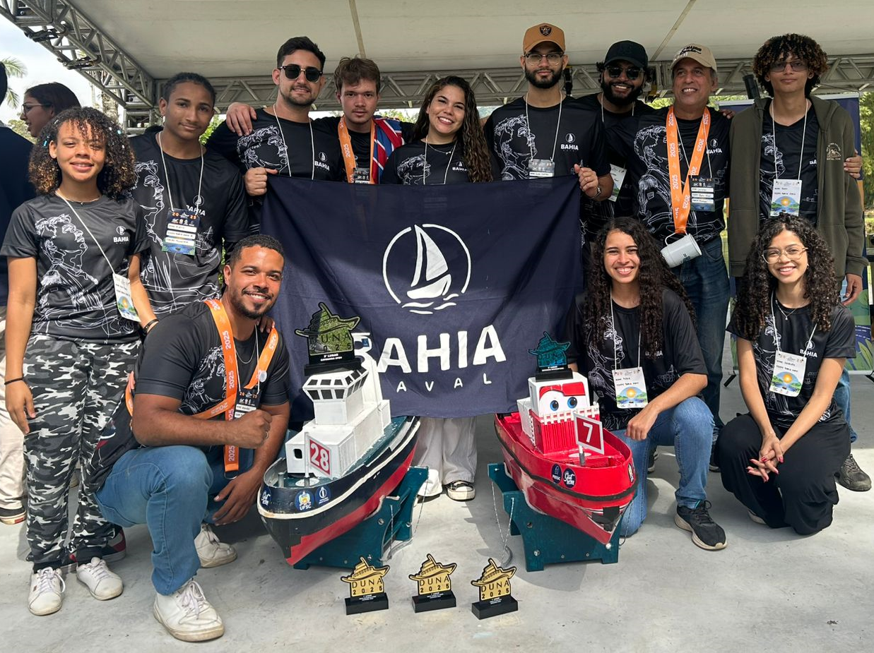 Com supervisão de professores do IHAC e da Escola Politécnica, equipe da UFBA se destaca em competição de engenharia naval