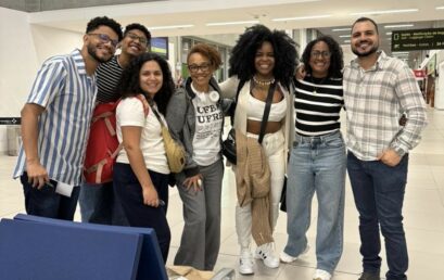 Grupo de bolsistas do Programa de Mobilidade Acadêmica Internacional Abdias Nascimento embarca para Portugal