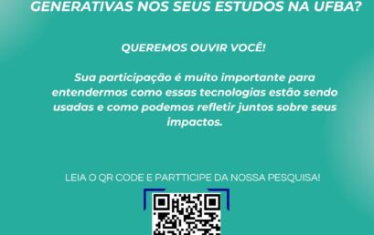 Rede de Pesquisa Comunidades Virtuais realiza pesquisa sobre uso das inteligências artificiais generativas no cotidiano acadêmico