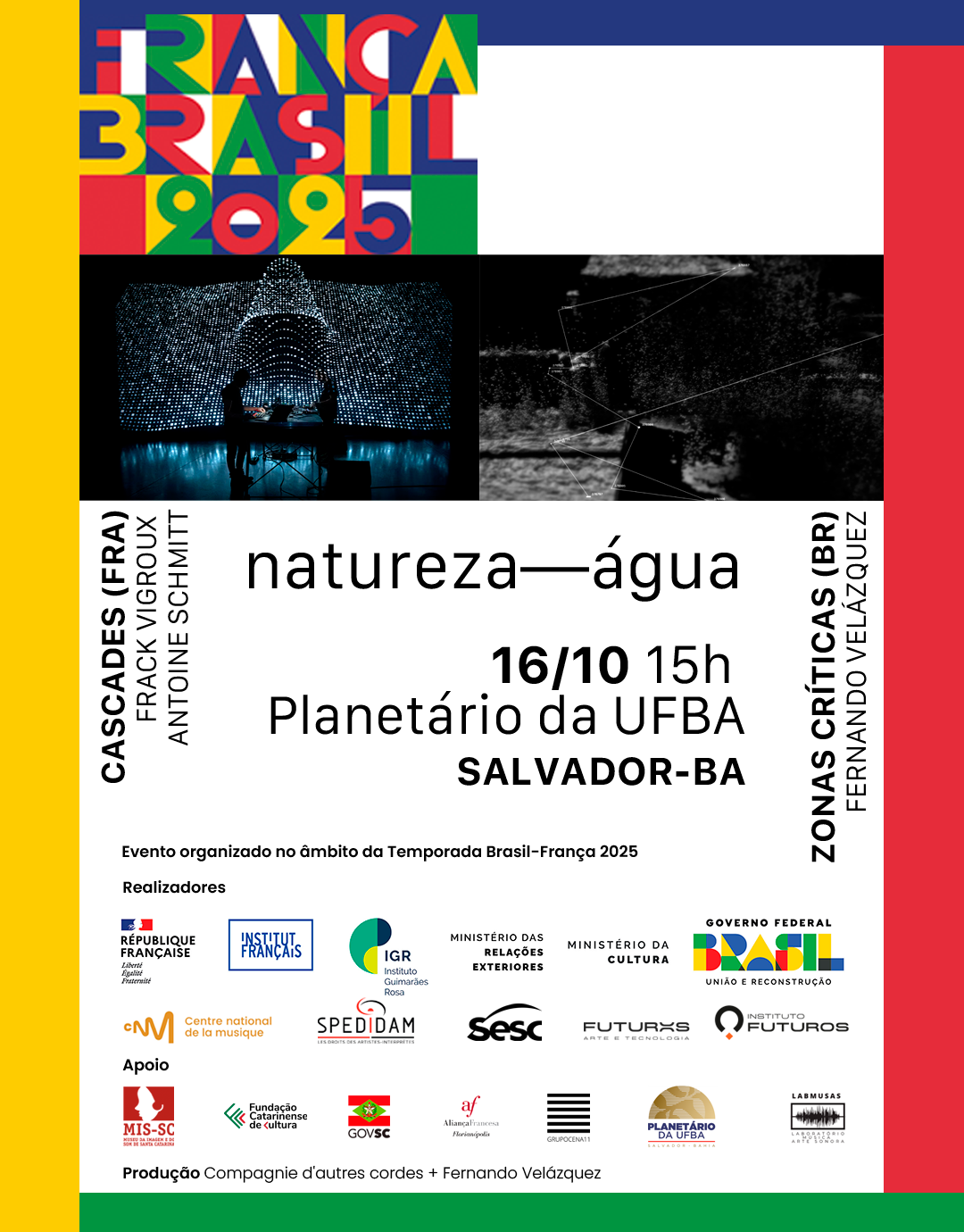 Com apoio do LABMUSAS, projeto “Natureza Água” realiza encontro entre arte, ciência e tecnologia no Planetário da UFBA