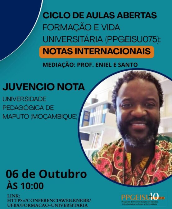 Conheça o primeiro convidado do Ciclo de Aulas Abertas – Formação e Vida Universitária: notas internacionais