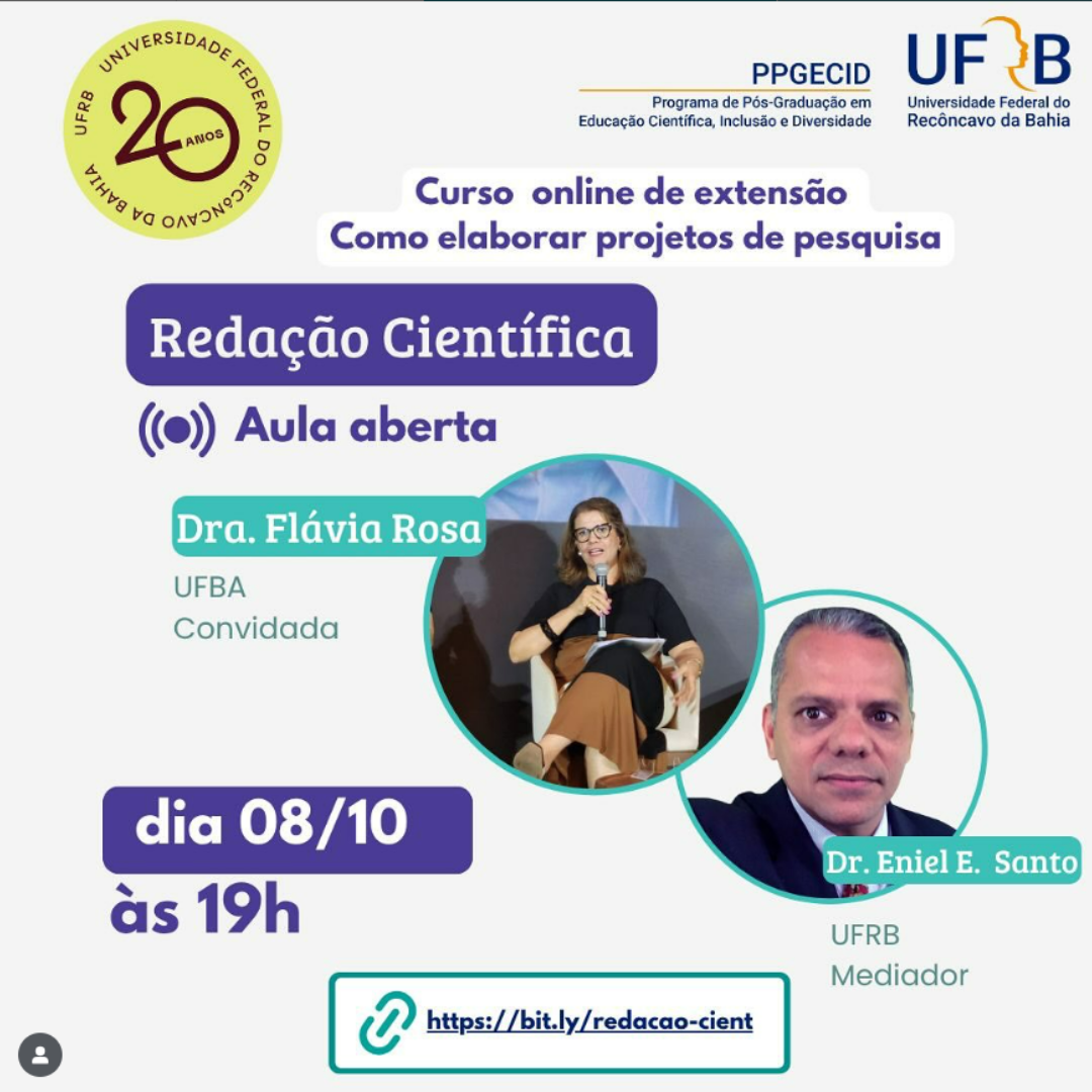 Redação Científica – Aula Aberta Redação Científica – Aula Aberta