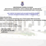 Políticas e Governanças Arquivísticas no Contexto da Universidade Federal da Bahia